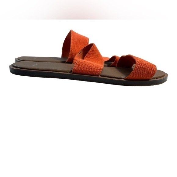 Sanuk Yoga Gora Gora Slide Orange Sandals  Size 10 - Picture 2 of 8